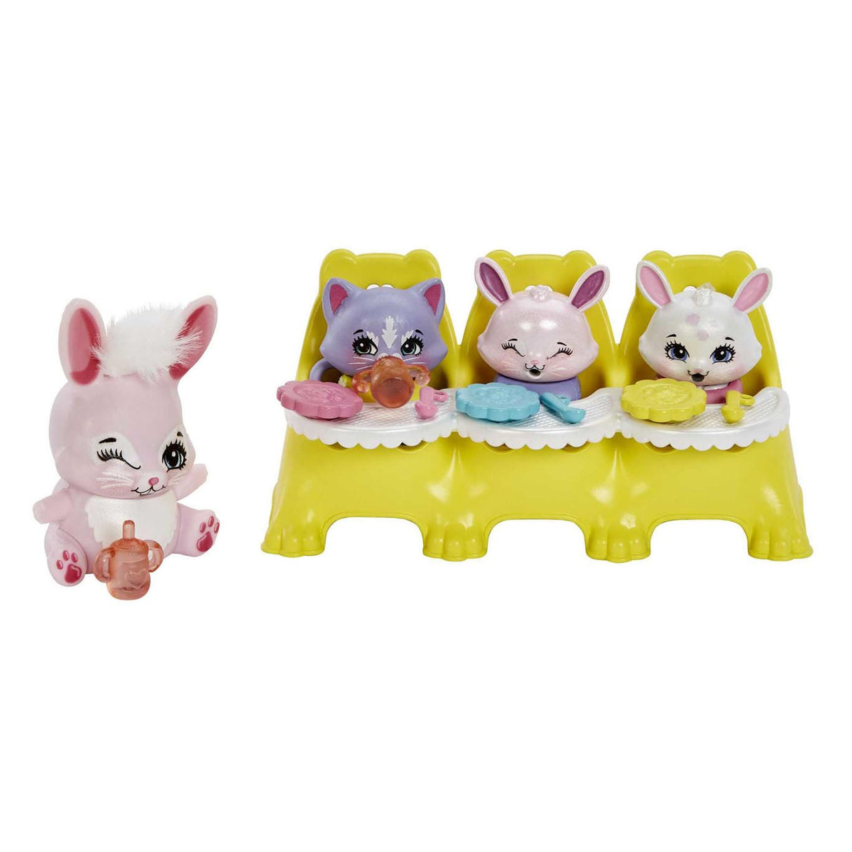 Mattel Enchantimals Baby Best Friends Pop Bree Bnunny and Twist