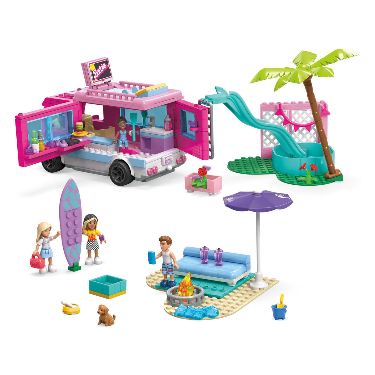 Mattel Barbie Droom Camper Adventure Bouwset, 580DLG.