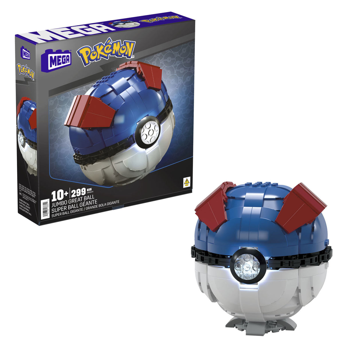 Mattel mega construx pokémon bouwset jumbo greatt ball