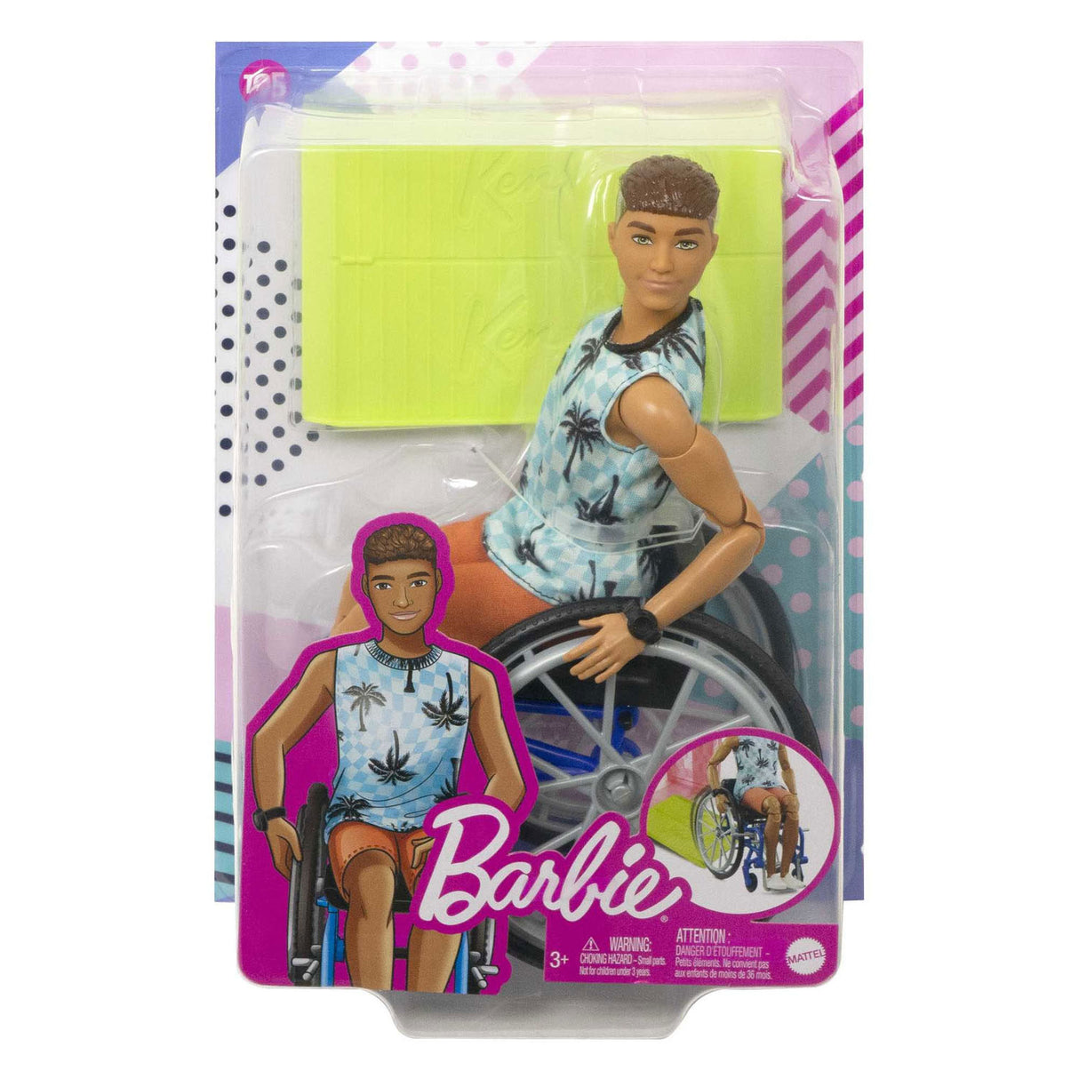Mattel Fashionistas Fashion Pop Ken v invalidskem vozičku