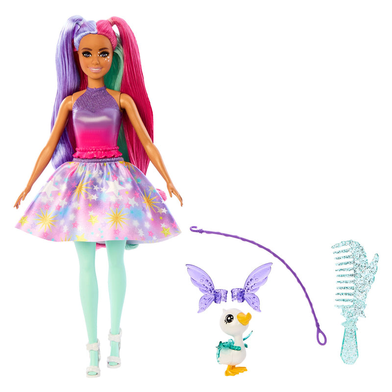 Mattel et strejf af modedukke lyserødt lilla hår