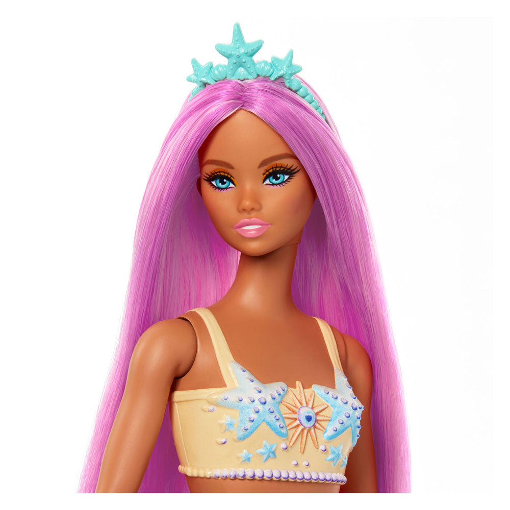 Mattel Mermaid Pop z roza lasmi in mehkim oranžnim repom