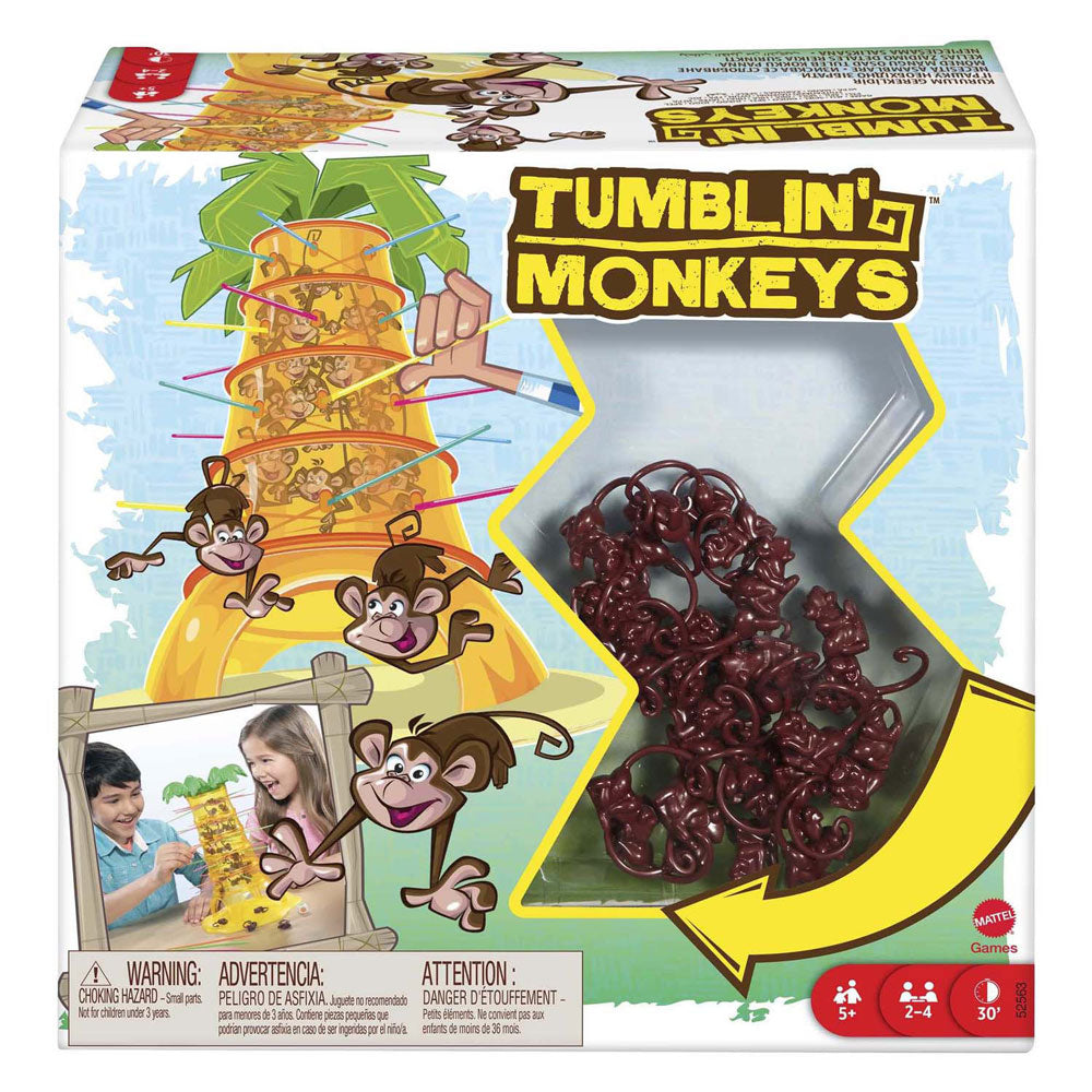 Mattel falling monkeys of skill game
