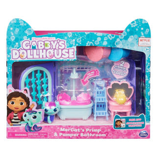 Gabby's Dollhouse Gabby #039; s Dollhouse Mercats Primp and Pamper Bathroom