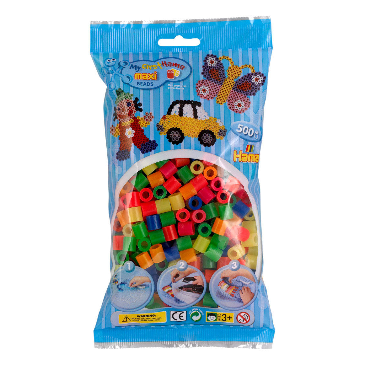 Hama string bead mix Neon Maxi, 500st.