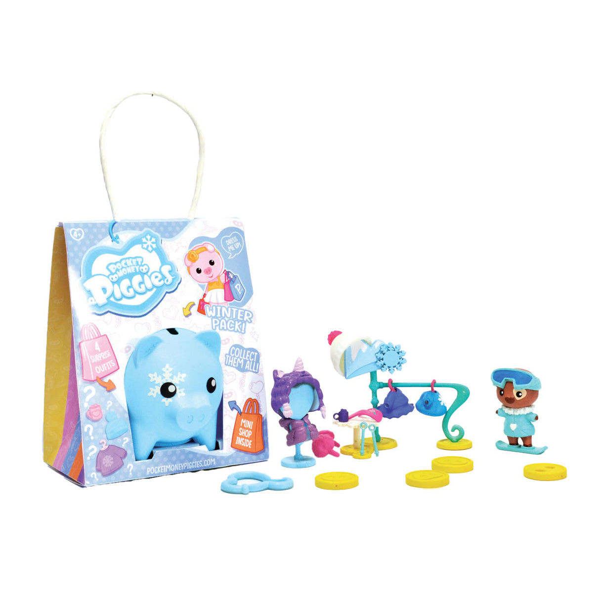 Boti Pockey Money Piggies Speel Figure With Money Pat Winter Pack