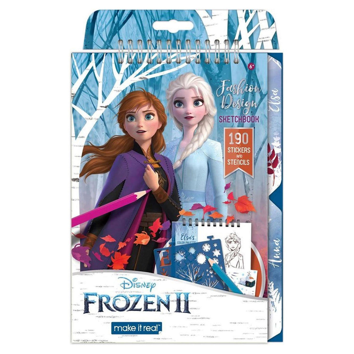 Spectron Frozen Sketchen Stickerboek med stencils