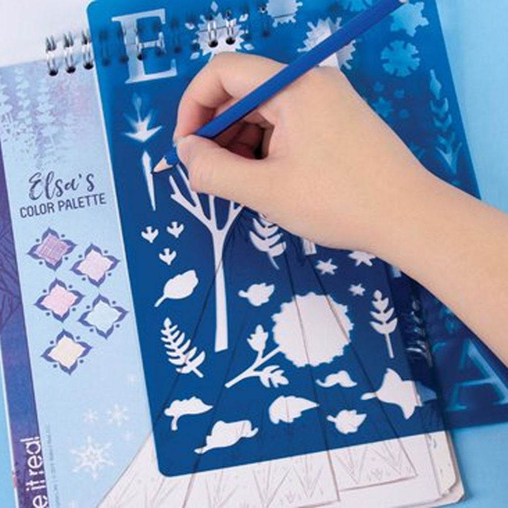 Spectron Frozen Sketchen Stickerboek med stencils