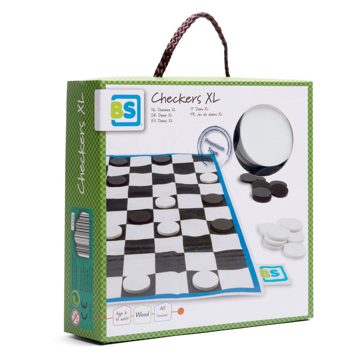 BS Toys dams XL Hout - Thinking game