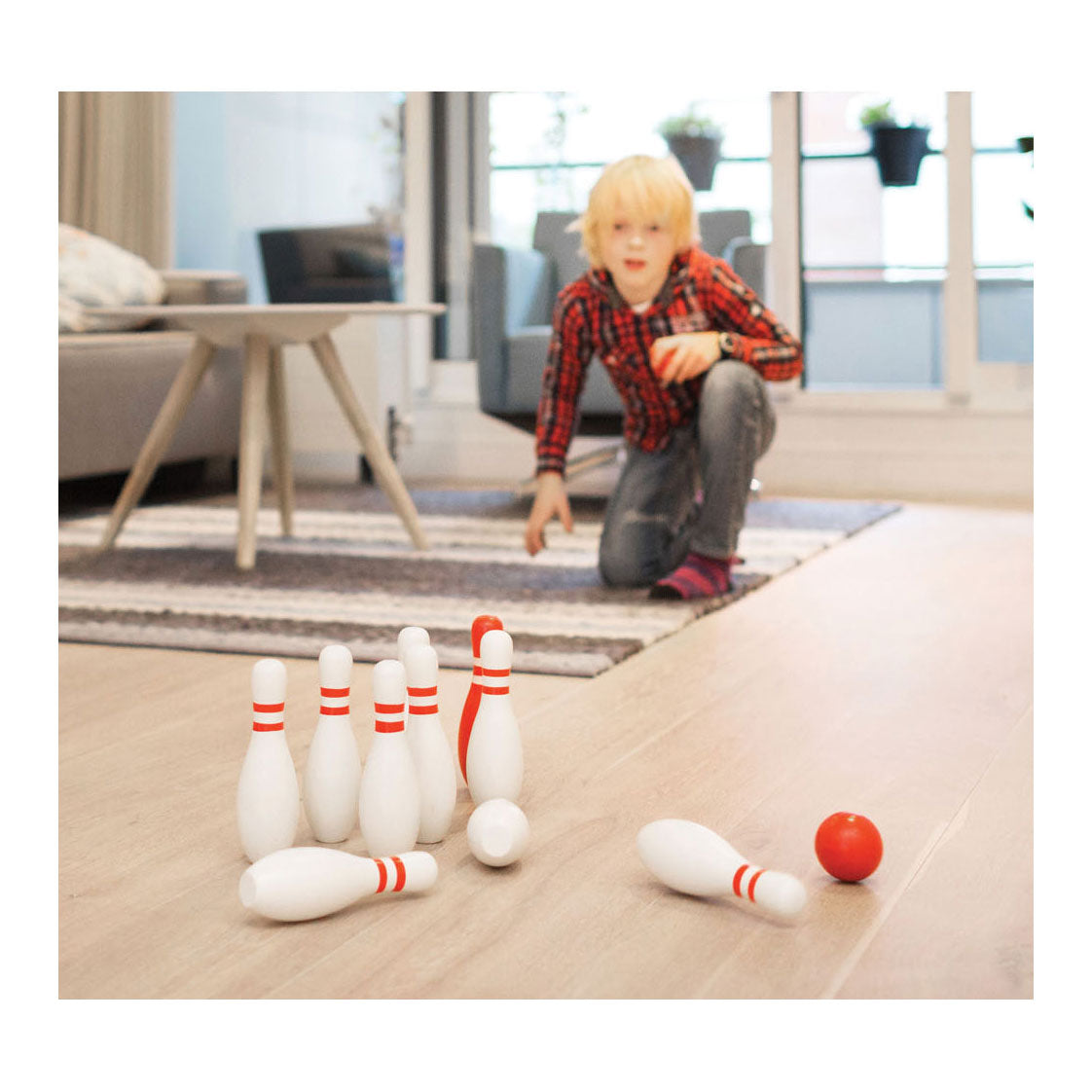 BS TOYS WOODE Bowling Set, 12DLG.