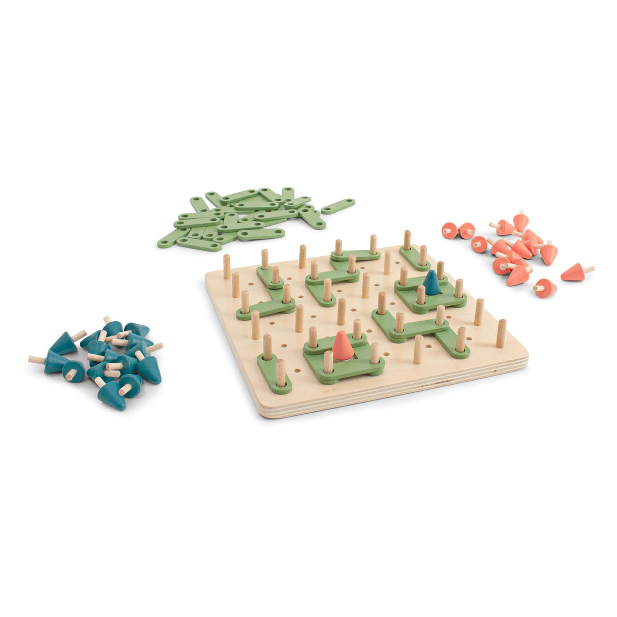 BS Toys Dots Boxes Wooden Game