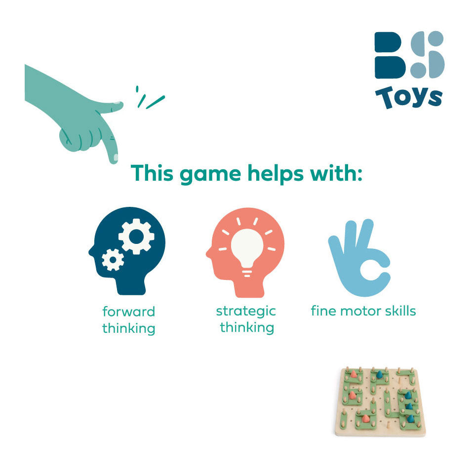 BS Toys Dots Boxes Dřevěná hra