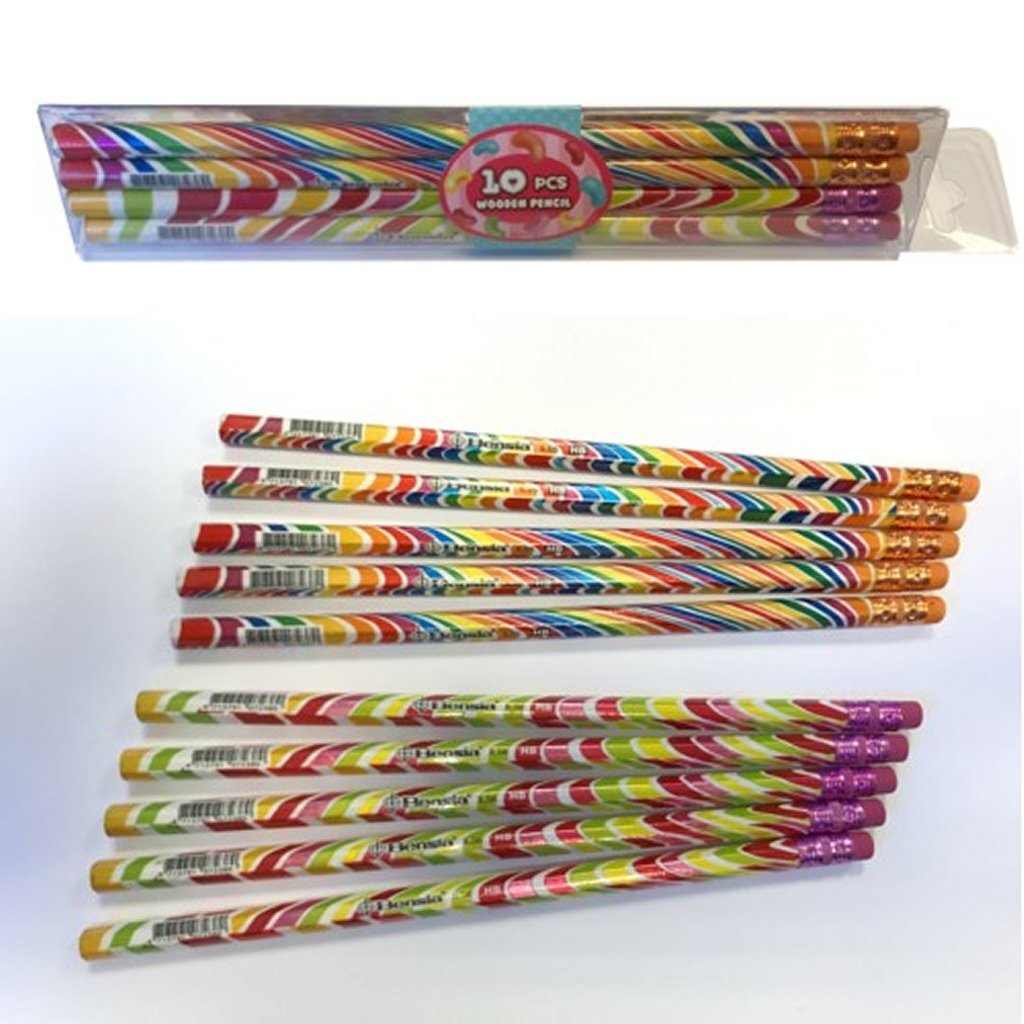 Semplicemente per bambini HB matita con gomma 10 pezzi