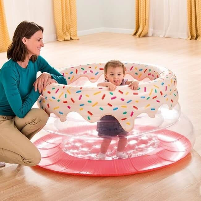 Intex oppustelig babyboks mit første motionscenter