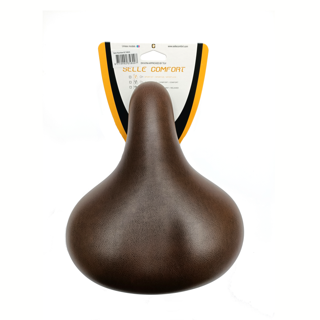 SELLE SELLA SEDLE CLASSICA BASIC RETRO, marrone con sospensione elastomer. no senza nessuno