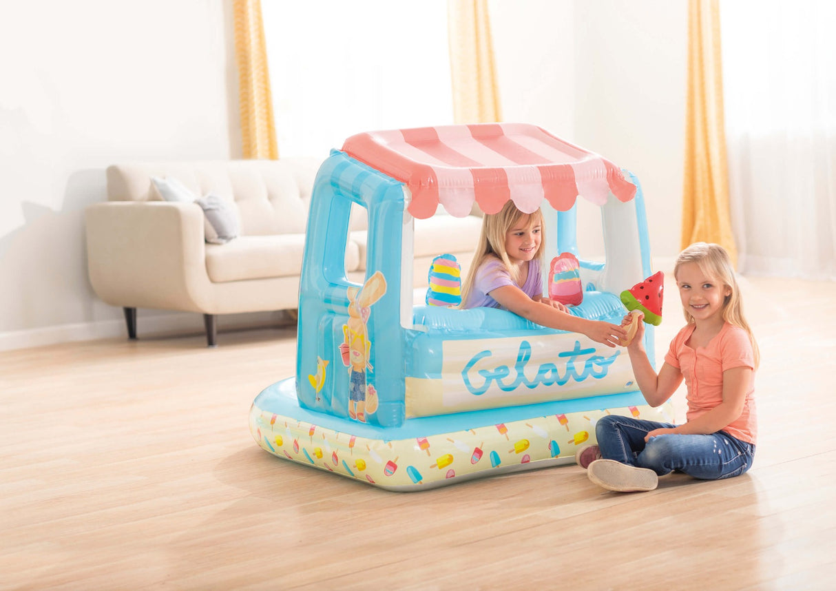 Playhouse de fenêtre de crème glacée gonflable