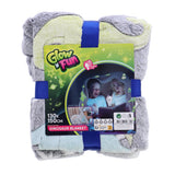 Toi-toys Star Toys Glow in the Dark Dino Deken 150x130 cm
