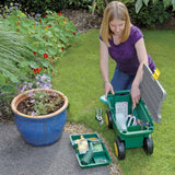 Nástroje Draper Tools Garden Tools and Stool Green 56x27.2x30,4 cm 60852
