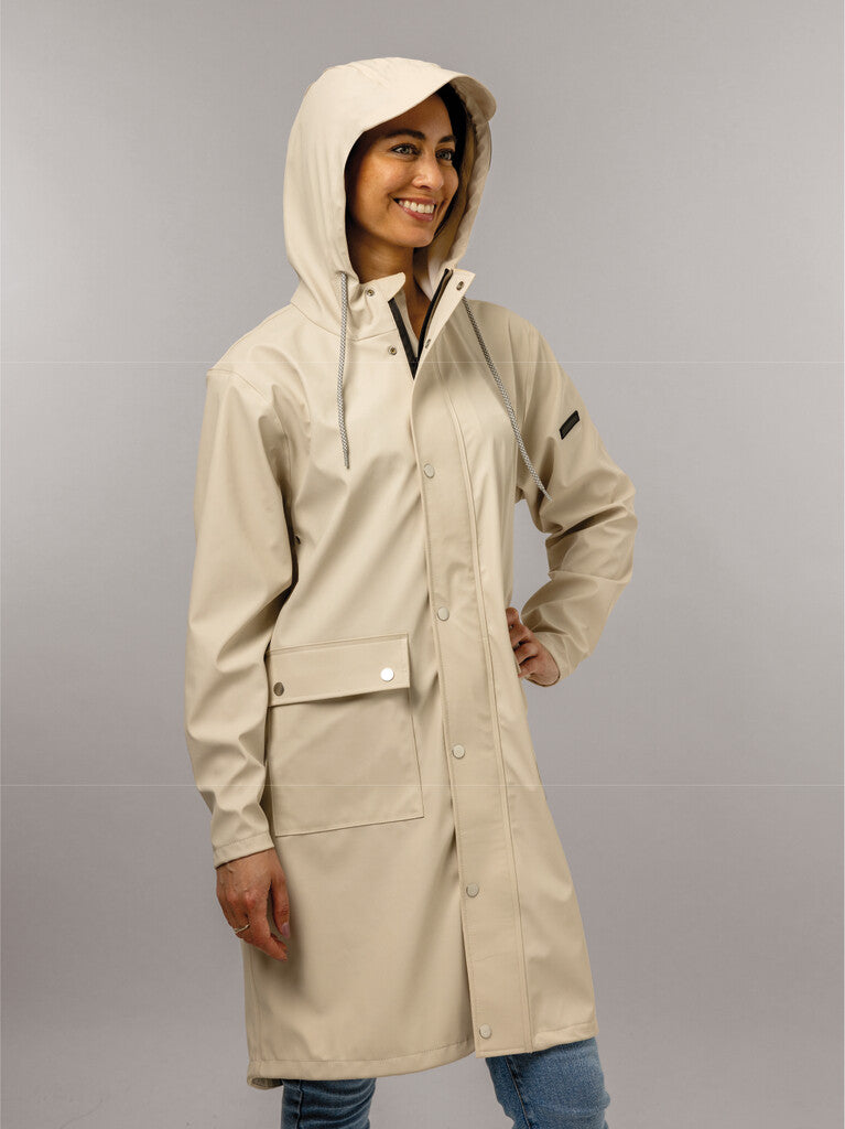 Mirage raincoat Rainfall Trenchcoat - Size XL - Made from Polyester Soft Touch - Off White