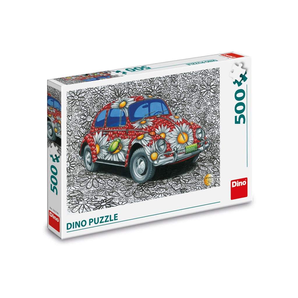 Dinotoys dino puzzle peint vw beetle 500 pièces