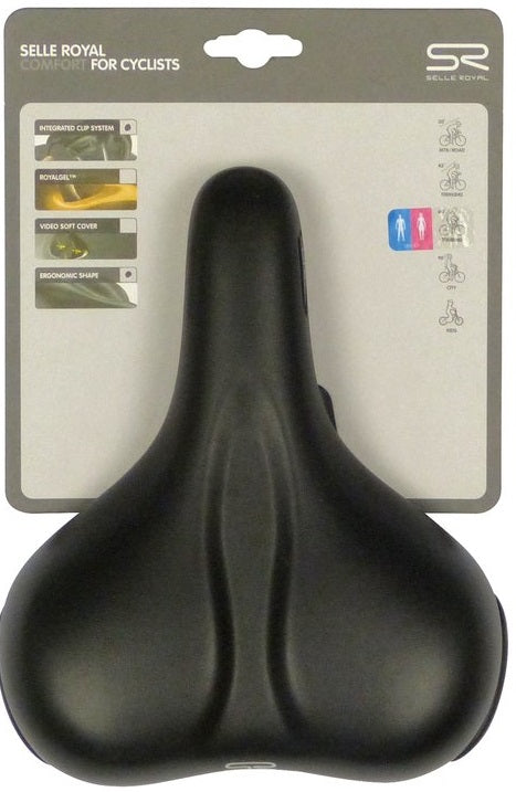 Selloyal Bicycle Saddle Selle Royal Rio Plus City Unisex - Black