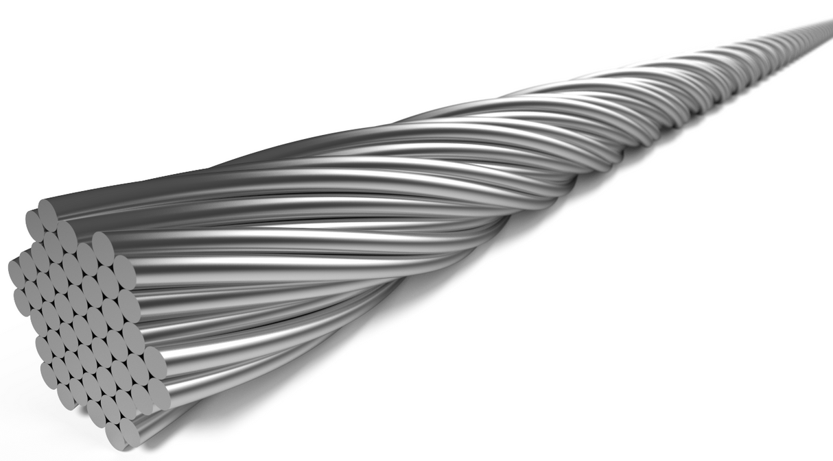Eldedes zavorni kabel iz nerjavečega jekla 2250 mm 6427RVS-49-box (100 kosov)