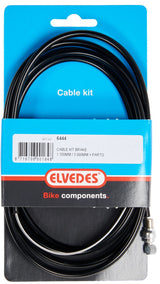 Brake cable set rear 6444 Universal 1800 2000 mm Black