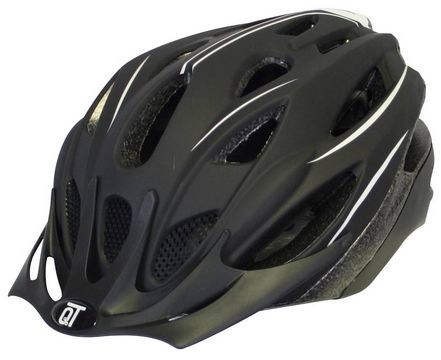 bicycle helmet fuse unisex matt black white size m