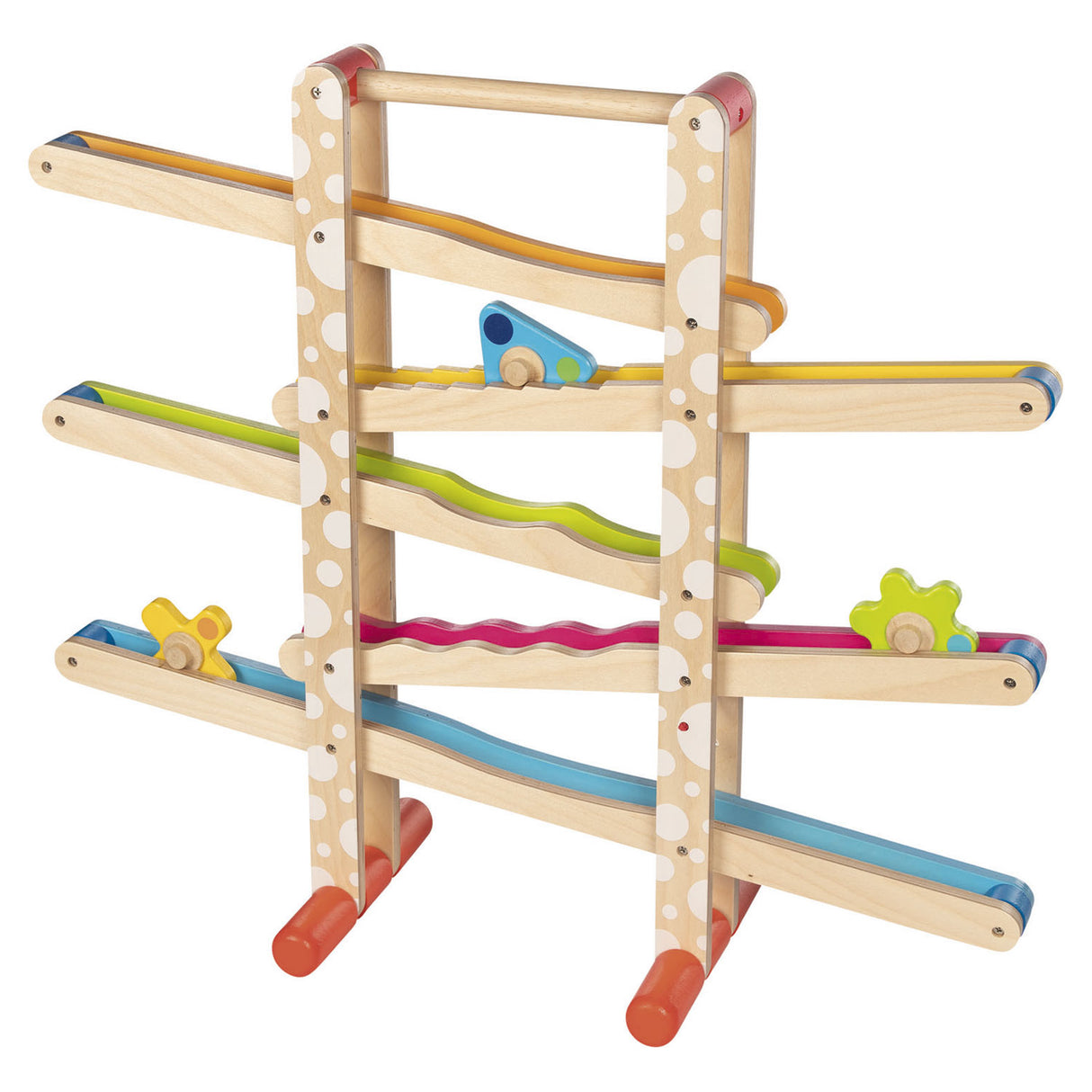 Goki wooden marble track with figures
