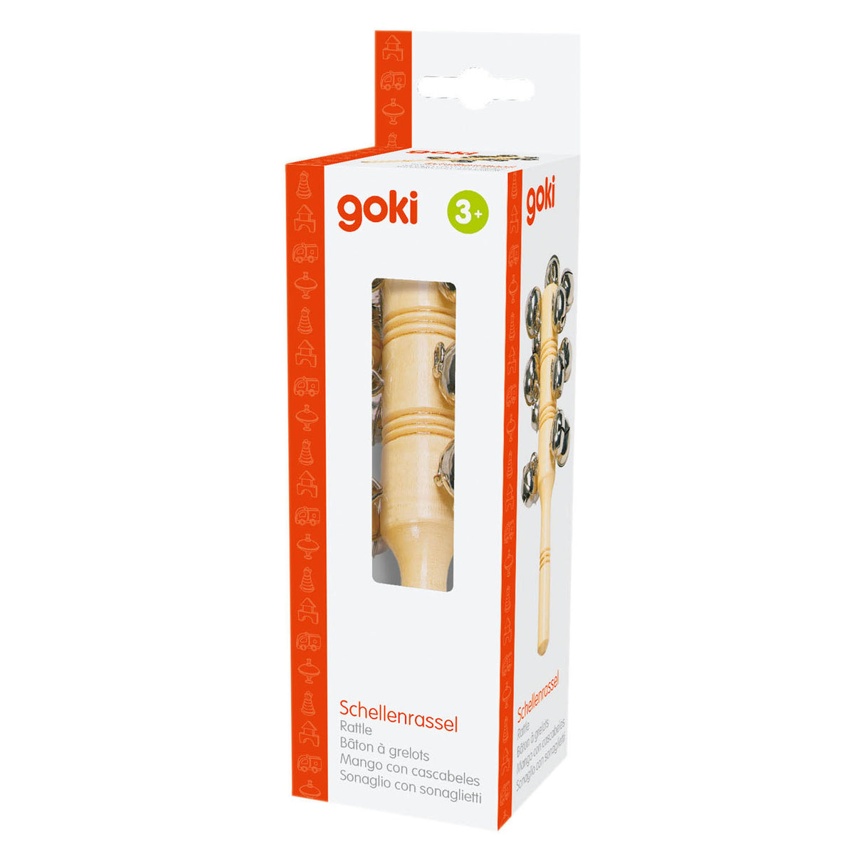 Goki Wooden Instrument Bell Stick with 13 Calling