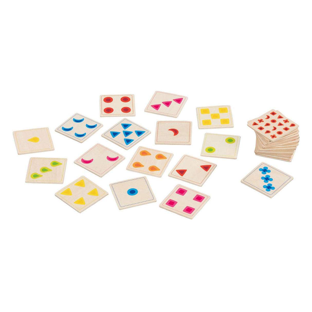 Goki wooden colors and form game, 30dlg.
