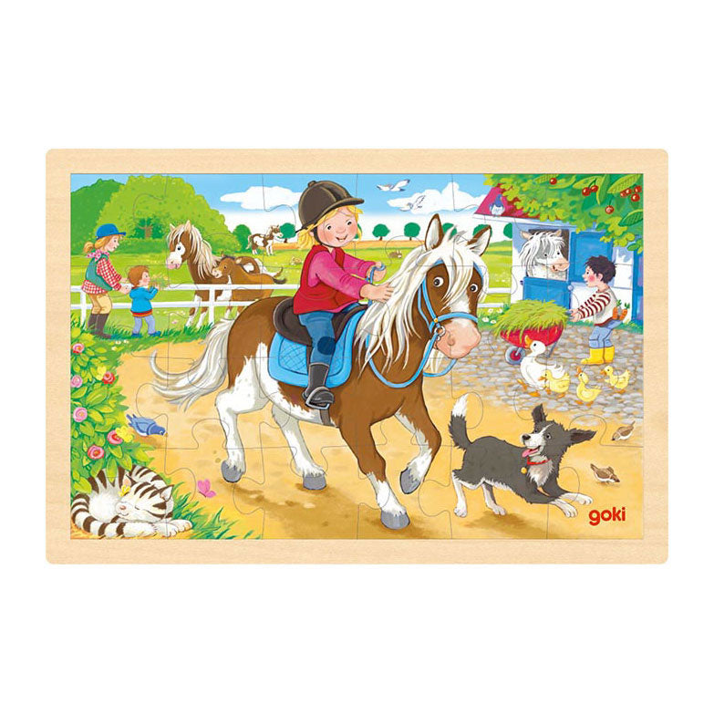 Goki lesena skrivalna puzzle Pony Farm, 24.