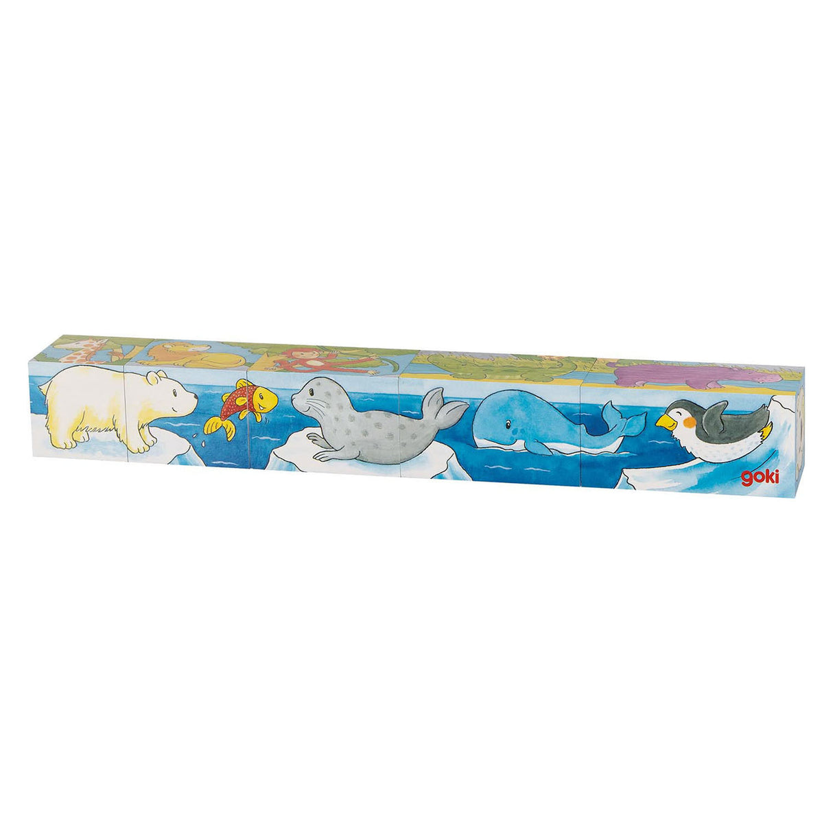 Goki drewniane puzzle safari, 5.