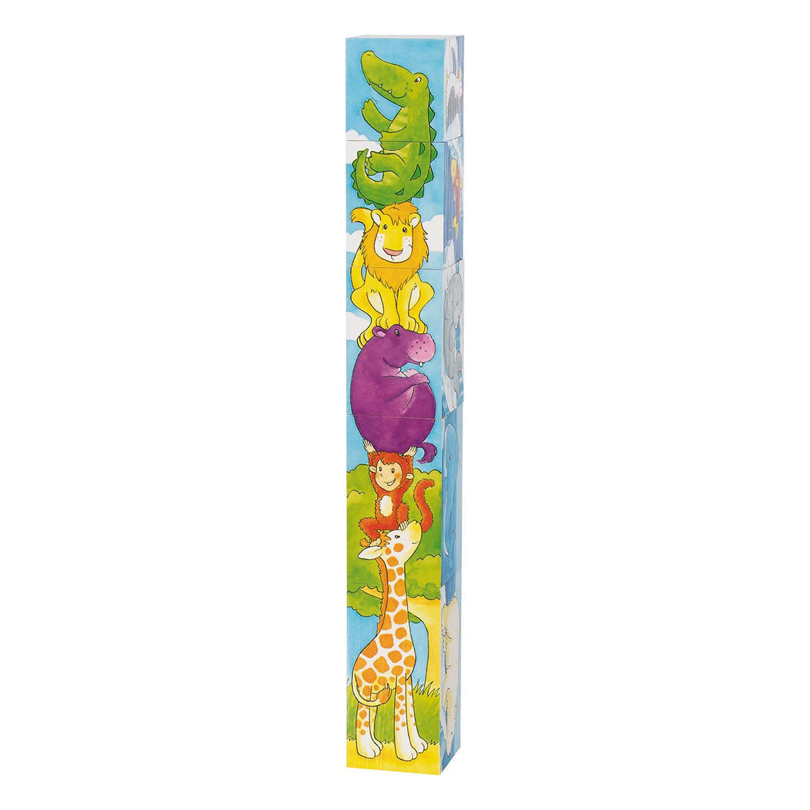 Goki drewniane puzzle safari, 5.