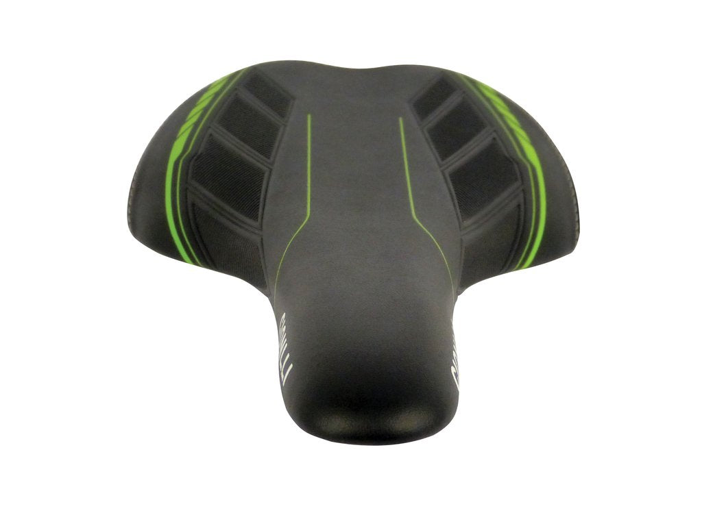 Vélo de course à selle microfi vert noir