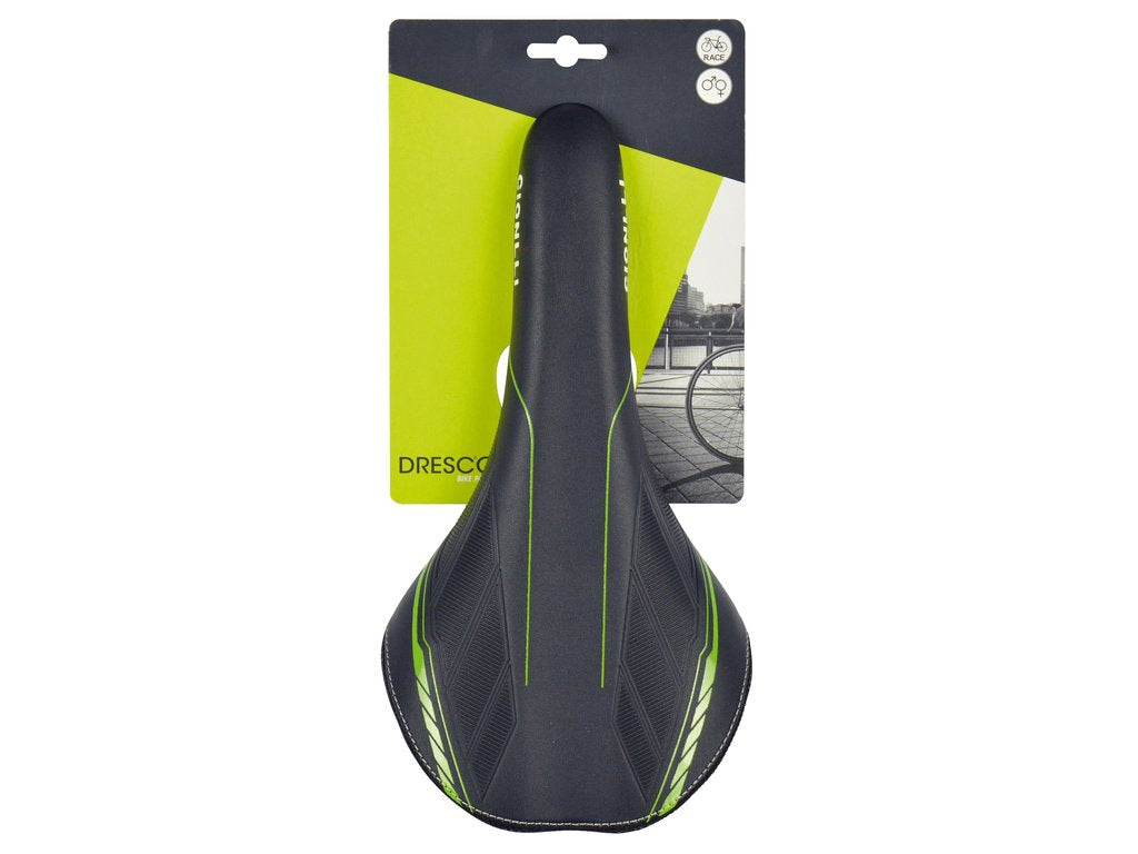 Vélo de course à selle microfi vert noir