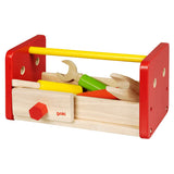 Goki wooden work bench and toolbox 2in1