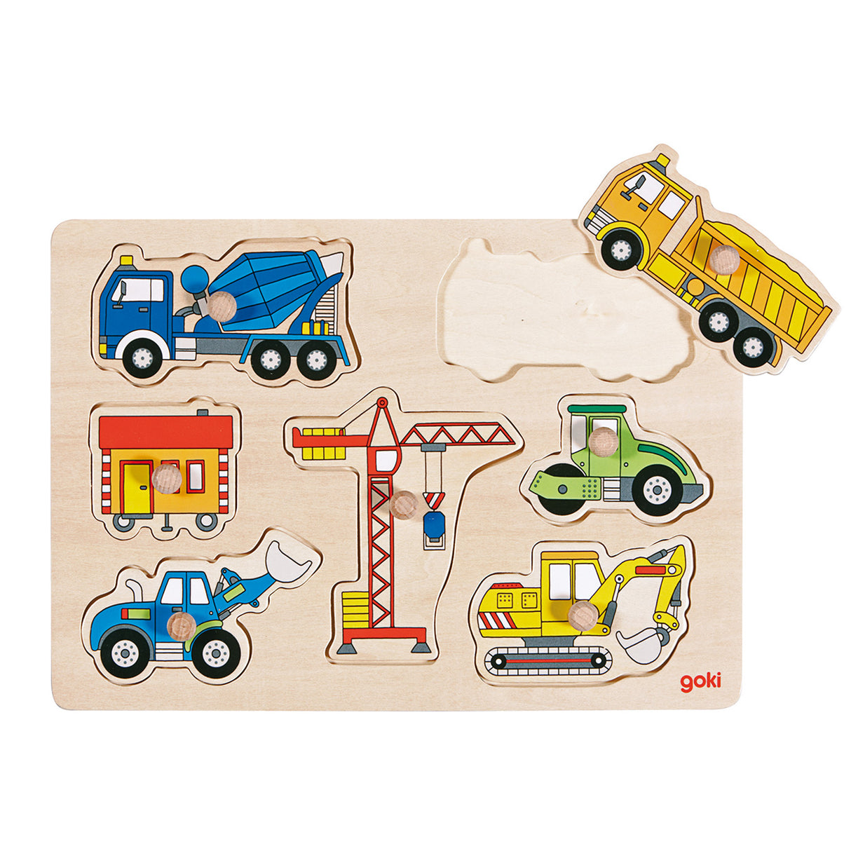 De Goki Holz Nick Puzzle - Aarbecht Gefierer