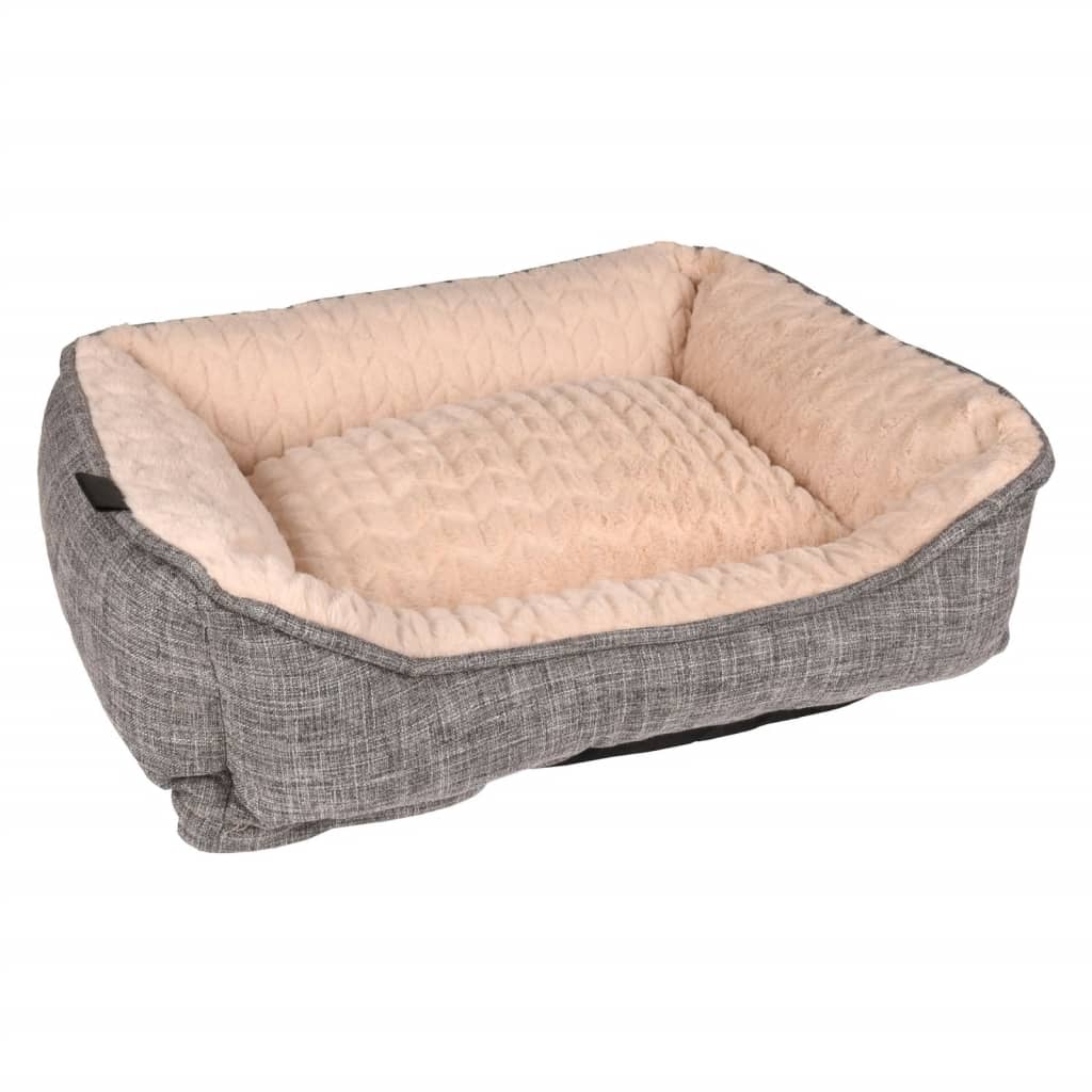 Flamingo dog basket Zupo Rectangular 50x40x16 cm Gray