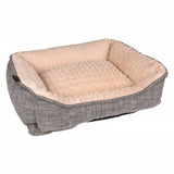 Flamingo dog basket Zupo Rectangular 50x40x16 cm Gray