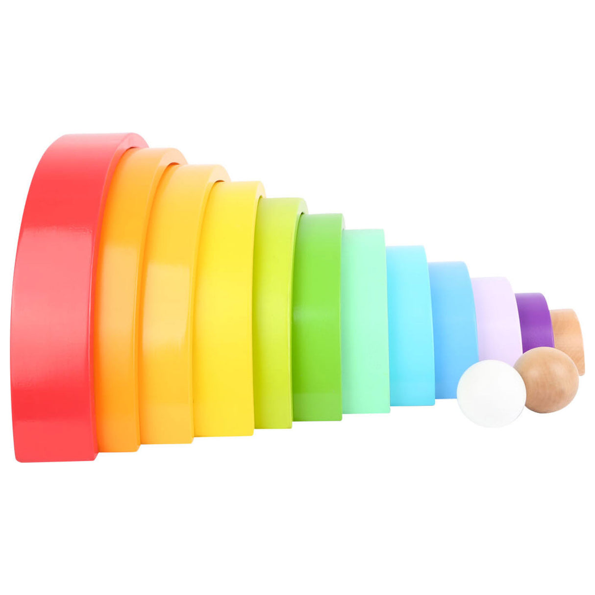 Bracks building in legno per piccoli piedi Rainbow XL, 14dlg.