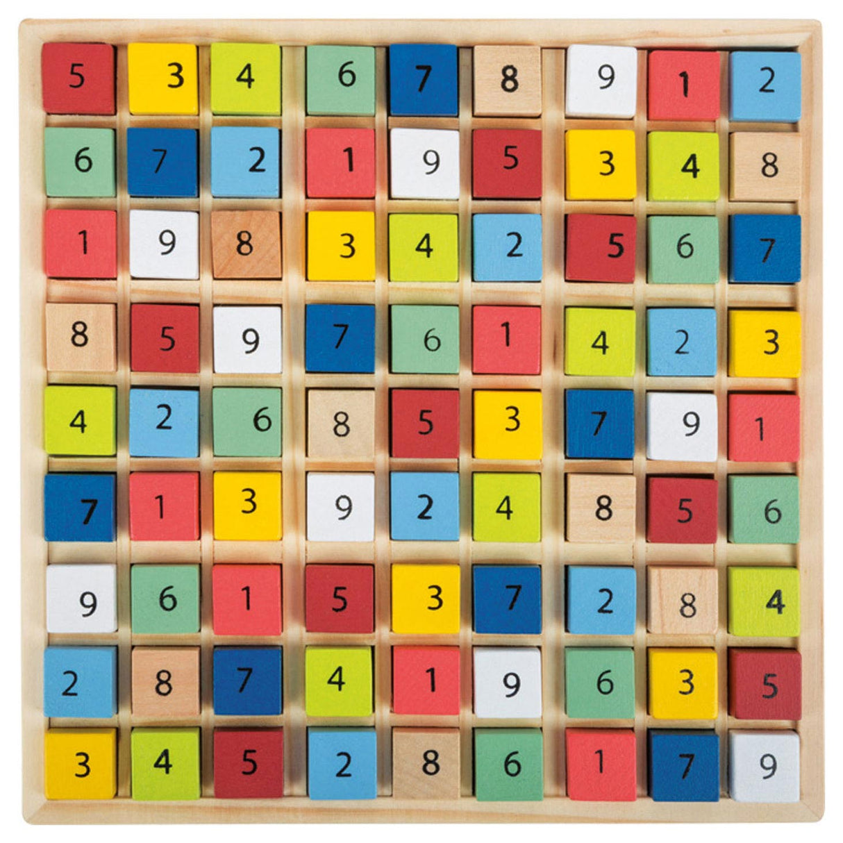 Malá noha - dřevěná barva sudoku, 82DLG.