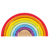 Small Foot - wooden building blocks rainbow, 9dlg.