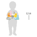 Malá noha dřevěná forma puzzle zvířata