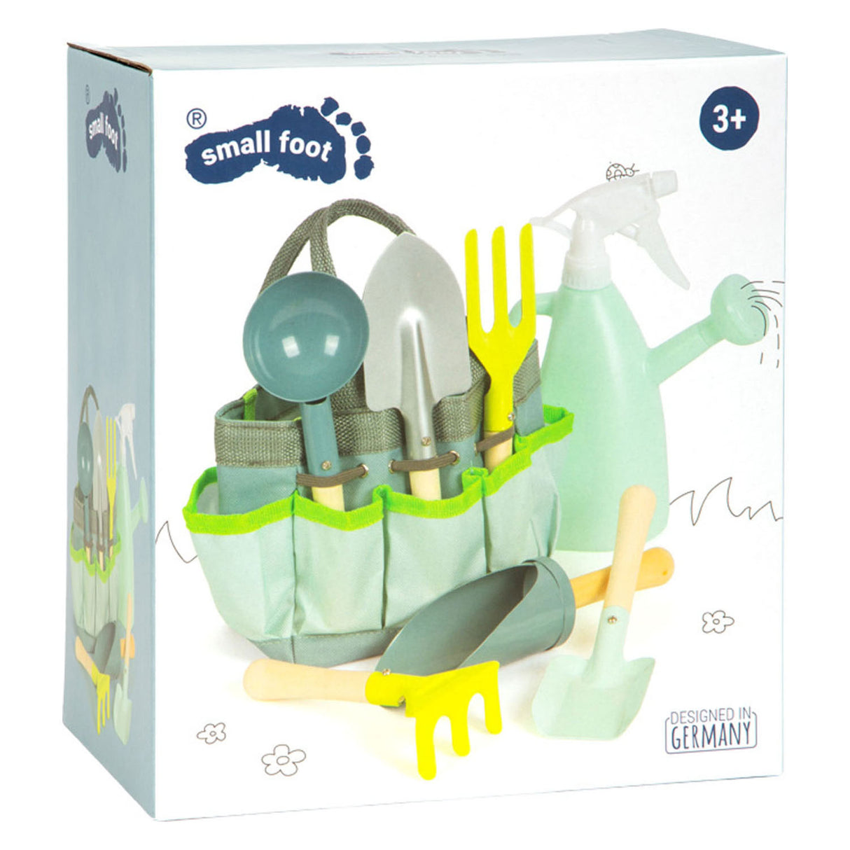 Small foot - bag with garden tools, 8dlg.