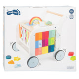 Kleng Fouss Holz Puppelchen Walker Blummen