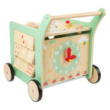 Piccolo piede in legno per bambini camminatore centrale pastello verde pastello
