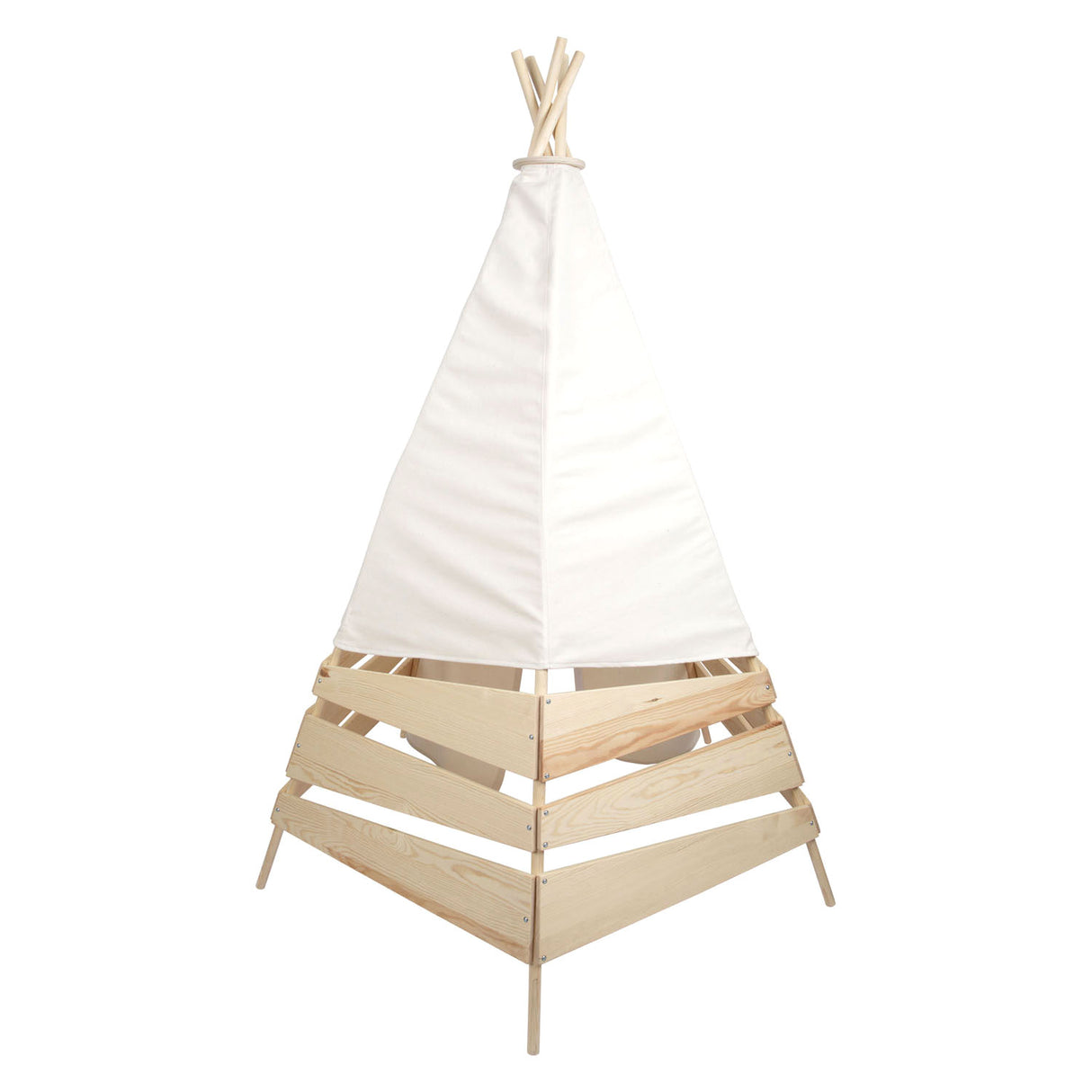 Piccolo piede - Tenda in legno esterno