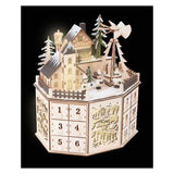 Kleiner Fuß - hölzerne Adventskalender Weihnachtslandschaft