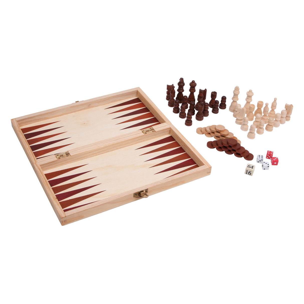 Giochi classici in legno di piccoli piedi 3in1 in bara